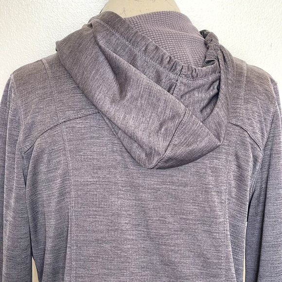 Avia Womens Purple Hooded BurnOut Pullover Drawstring Thumb Hole Size Large - Picture 5 of 12